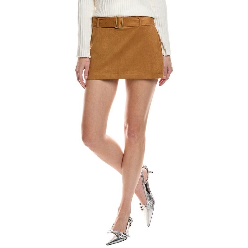 Serenette Womens  Mini Skirt, Tan